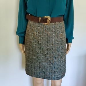 Vintage Firenza Tweed Skirt Sz Sm Made in Italy